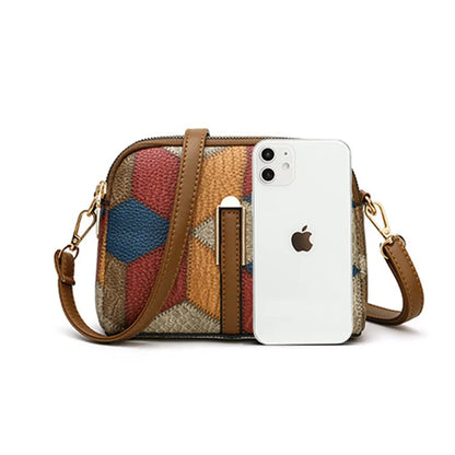 Women’s Designer Style Plaid Shoulder & Crossbody Tote Bag