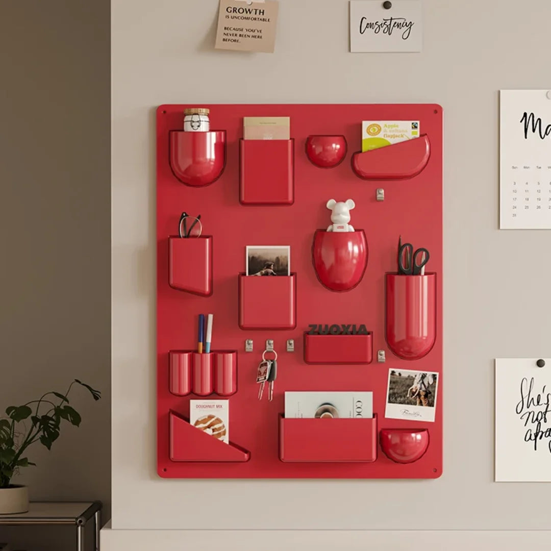 Wall-Mounted Modular Storage Organiser Board