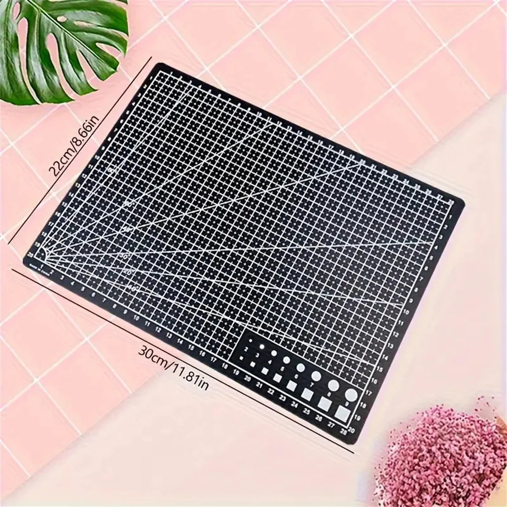 A4 Self-Healing Cutting Mat with Measurement Grid