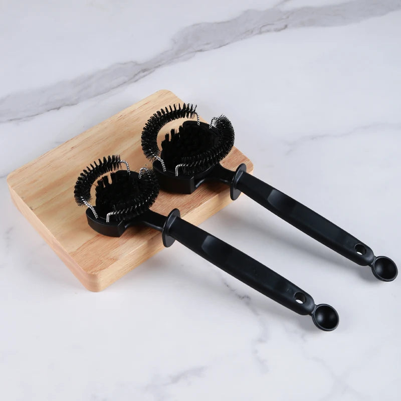 Espresso Machine Group Head Cleaning Brush with Removable Cleaning Head