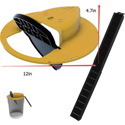 Automatic Reset Bucket Mouse Trap Lid
