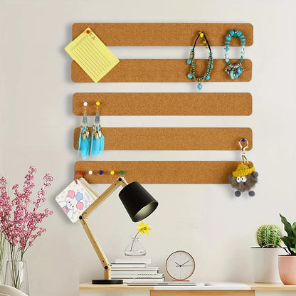 Self-Adhesive Cork Board Wall Strips