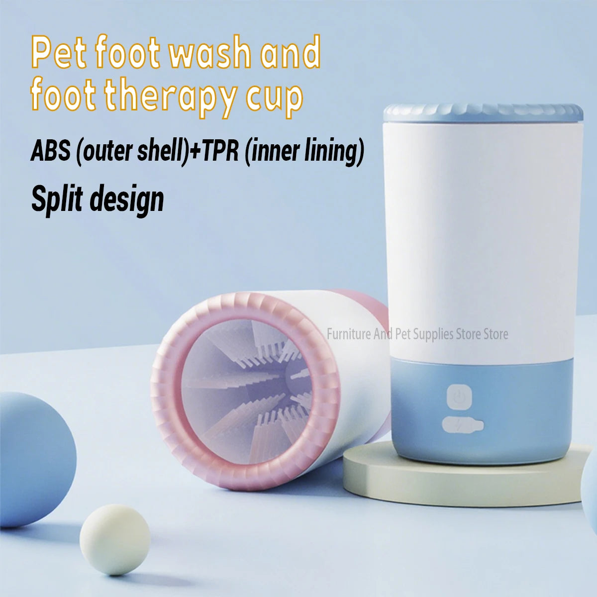 Electric Pet Paw Cleaner Cup