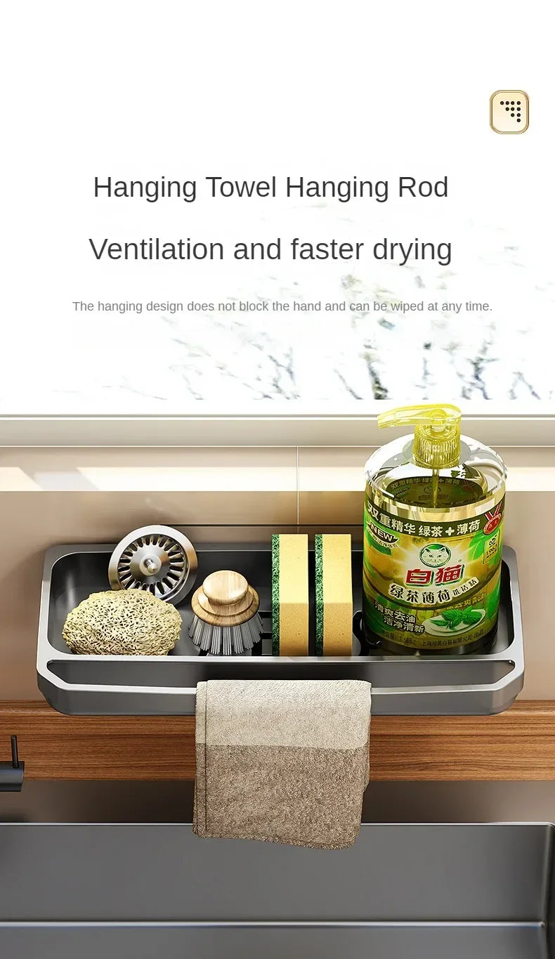Sink Drain Organizer Shelf