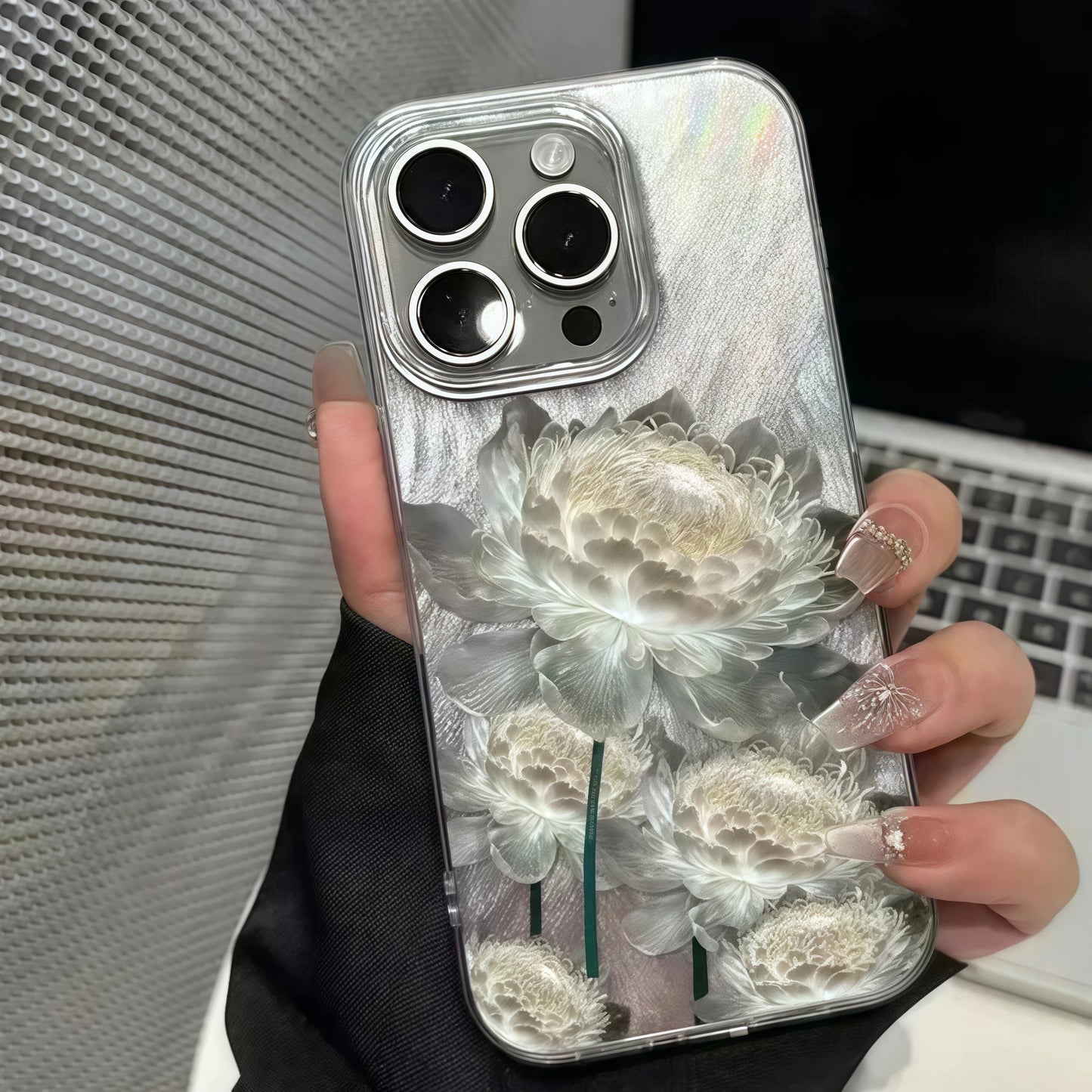 Golden Lotus Feather iPhone Case