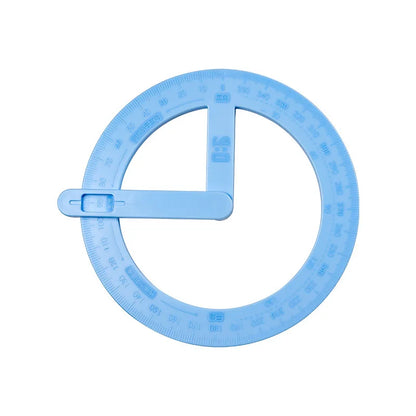 360° Rotating Angle Protractor & Geometry Ruler