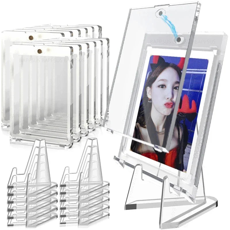 Magnetic Trading Card Protector with Display Stand