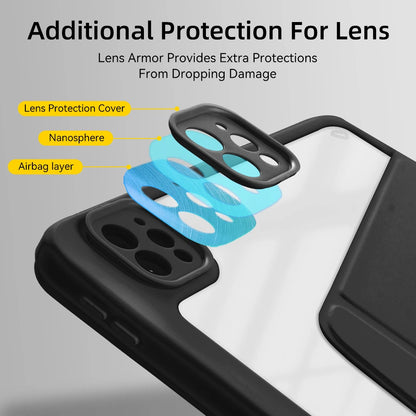 360° Rotatable Transparent Back Case for Apple iPad
