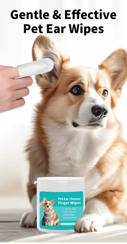 Pet Ear Cleaning Finger Wipes
