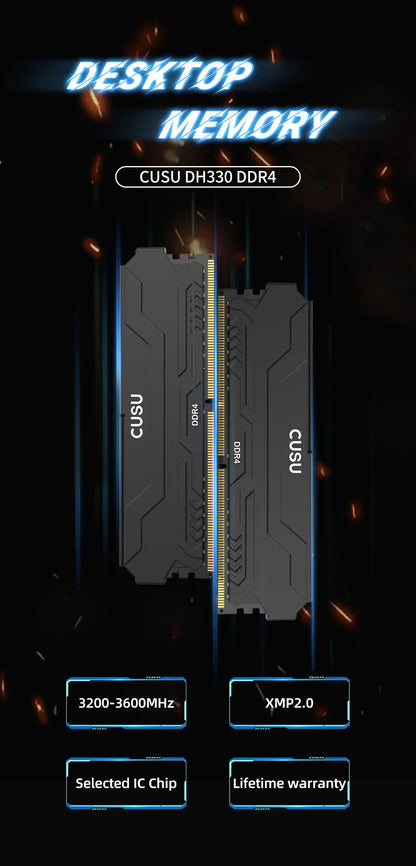 CUSU DDR4 Desktop RAM – 8GB / 16GB 3200MHz & 3600MHz