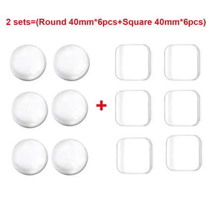 Transparent Self-Adhesive Silicone Door Wall Protector Pads