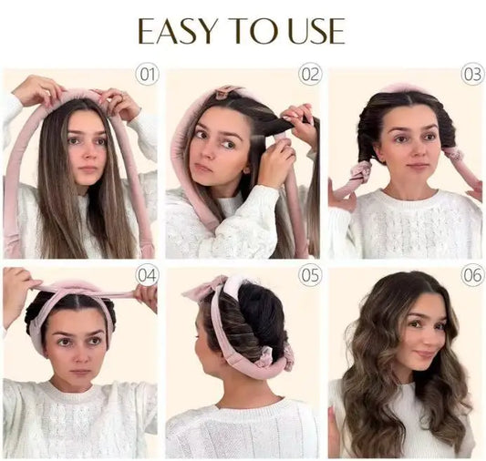 Heatless Curling Rod Headband Set