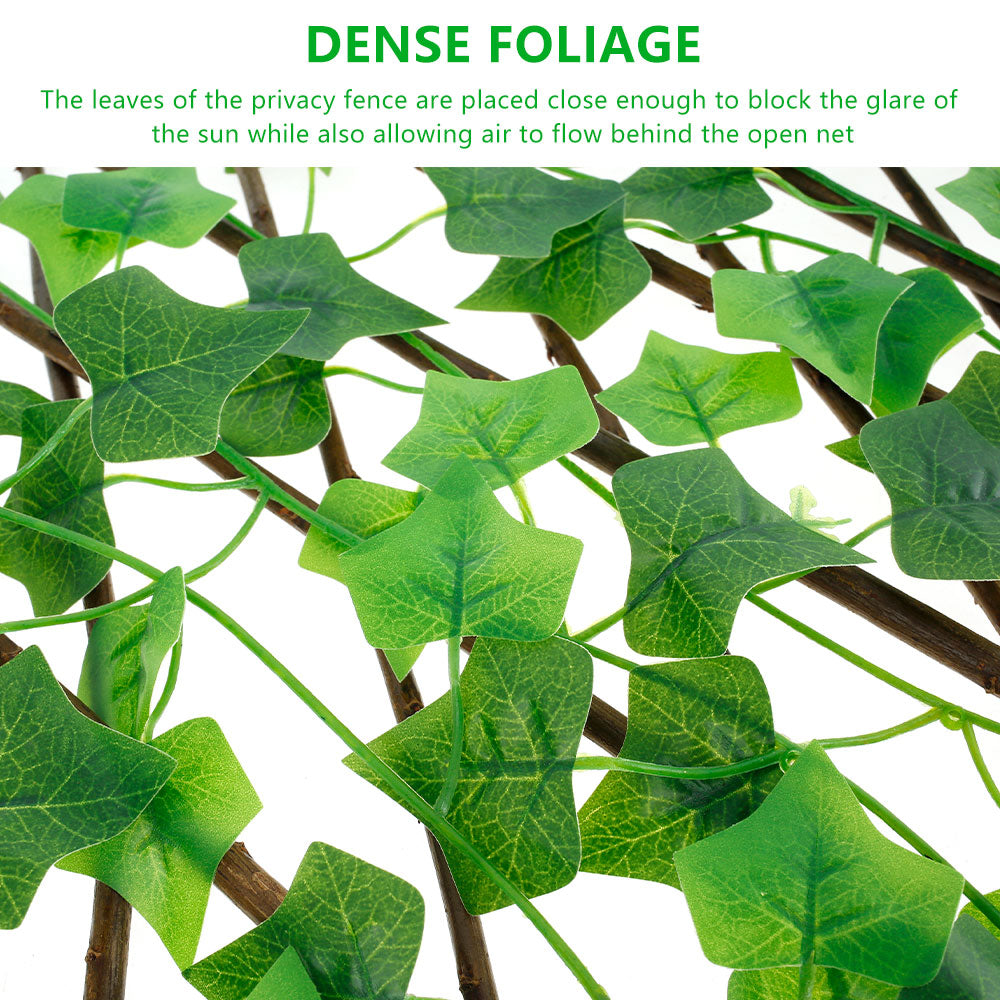Expandable Artificial Ivy Privacy Fence