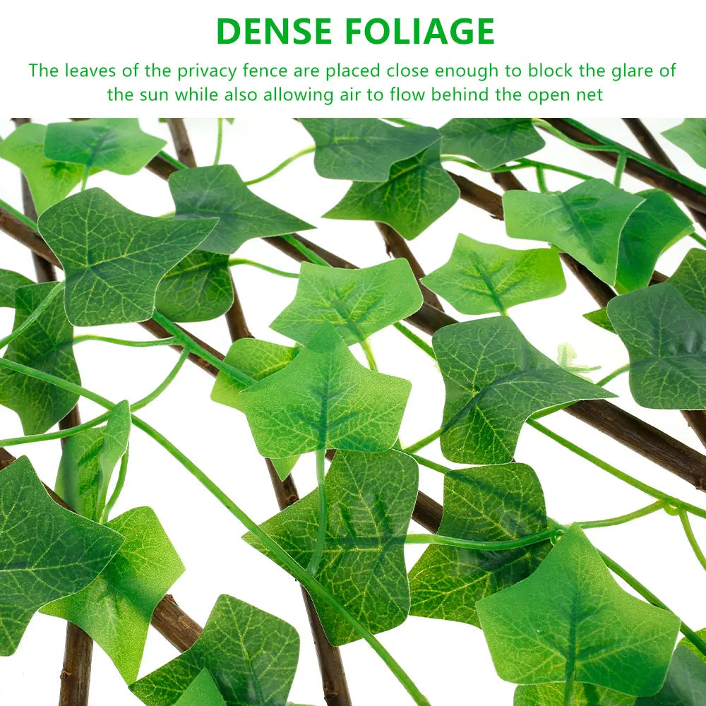 Expandable Artificial Ivy Privacy Fence