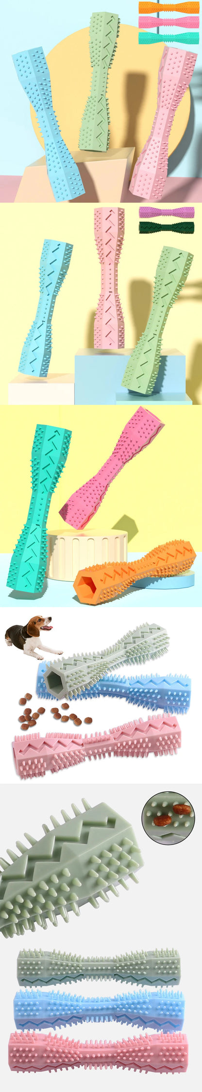 Textured Rubber Dog Chew Stick