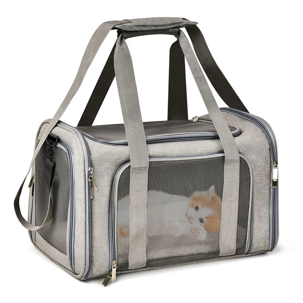 Airline Approved Soft-Sided Pet Carrier Bag for Small Dogs & Cats