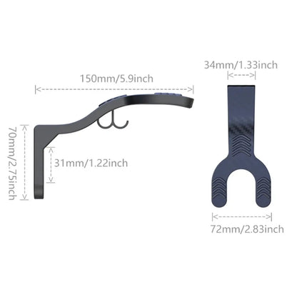 Wall-Mounted Motorcycle Helmet Hook