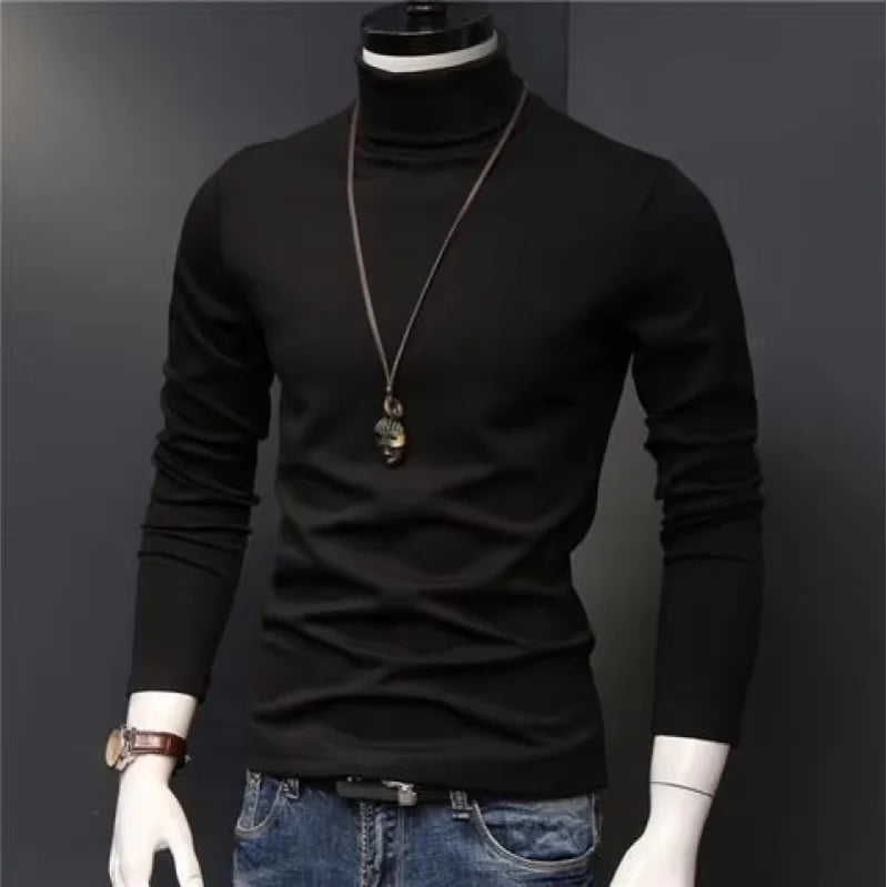 Men’s High-Neck Thermal Long Sleeve Shirt