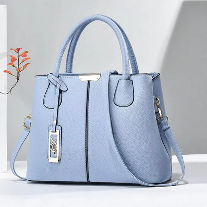 Classic PU Leather Tote Handbag for Women