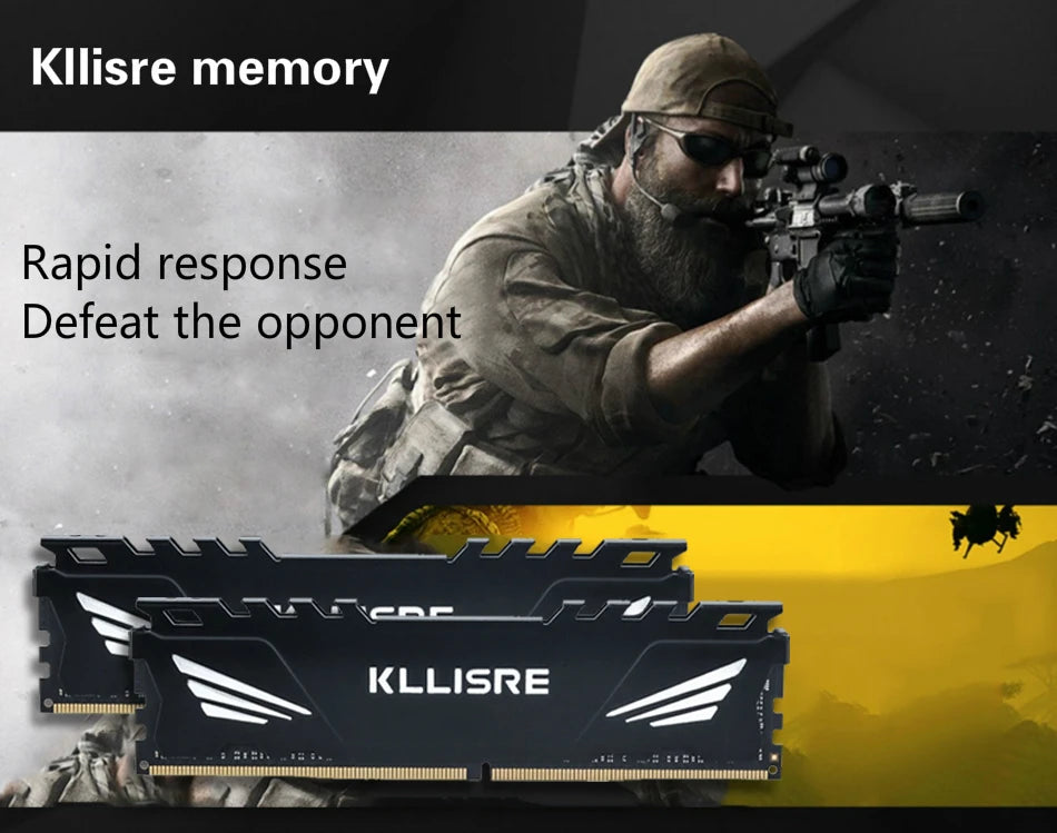 KLLISRE DDR4 Desktop RAM – 8GB / 16GB 2666MHz & 3200MHz
