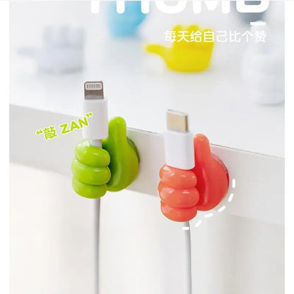 Thumb Silicone Cable Organizer Clips Set