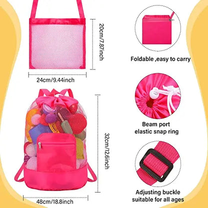 Kids Foldable Beach Mesh Bag