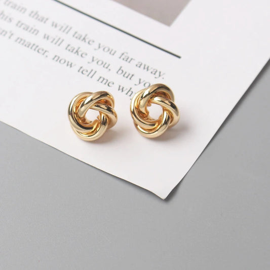 Metal Stud Earrings