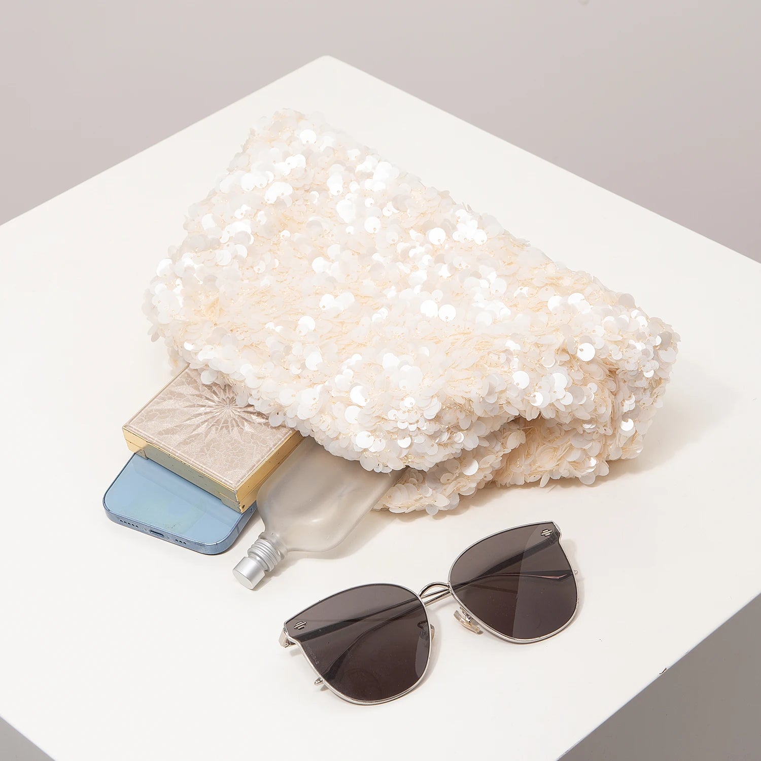 Sequin Evening Clutch Bag