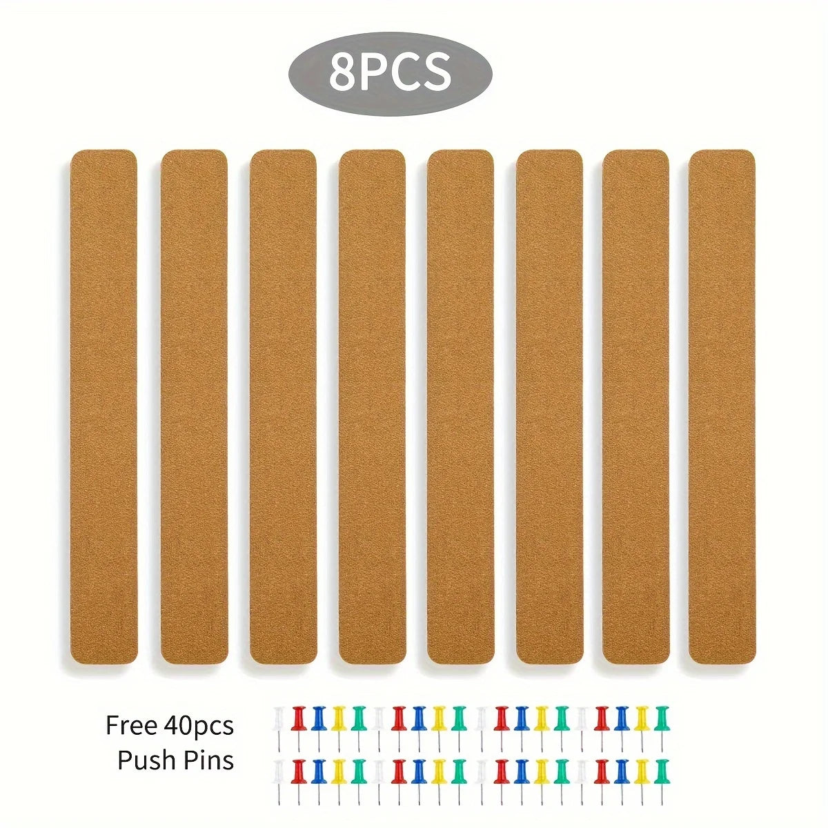 Self-Adhesive Cork Board Wall Strips