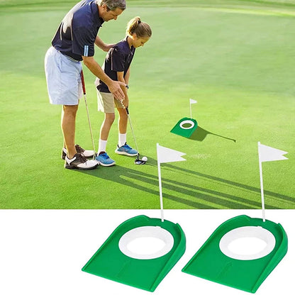 Portable Golf Putting Trainer with Flag Target