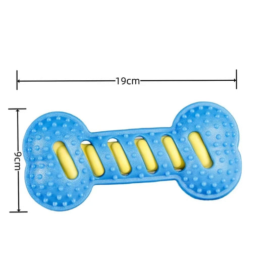 Rubber Squeaky Bone Dog Toy