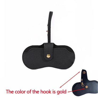 Portable Soft Leather Glasses Pouch