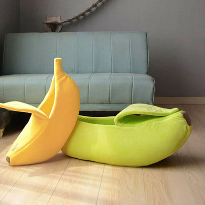 Funny Banana Pet Bed House for Cats & Small Dogs