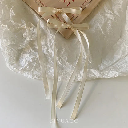 Bow Ribbon Hair Clips Set for Women & Girls