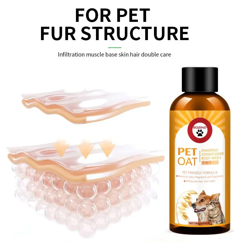 3-in-1 Pet Shampoo & Conditioner – 100ml