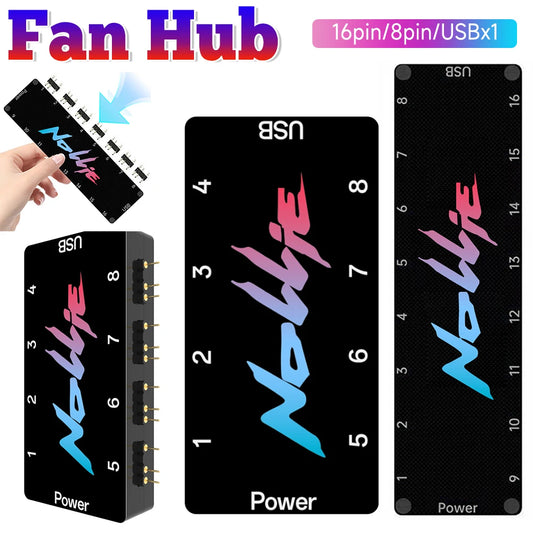 5V 3-Pin ARGB Fan Hub Controller