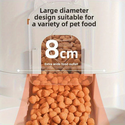 2-in-1 Automatic Pet Feeder & Water Dispenser