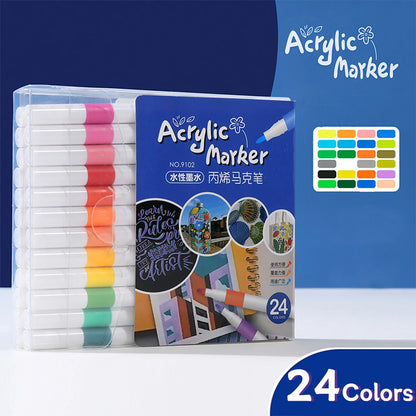 24-80 Colors Art Oily Marker Pen Set