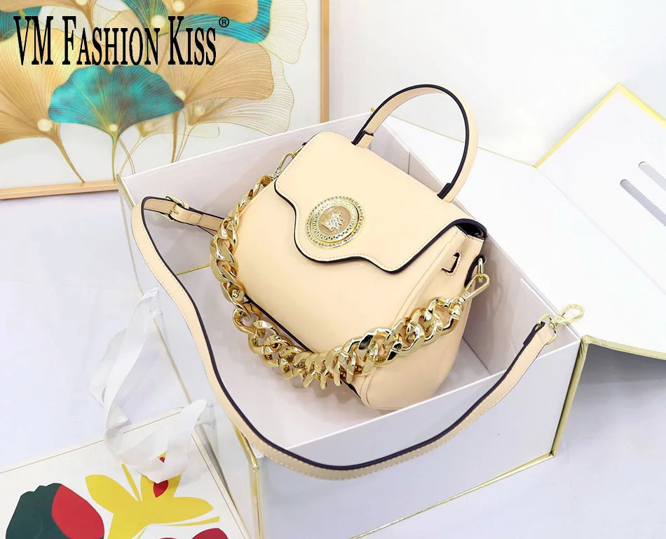 Luxury Women's Crossbody Bag with Fashion Chain Strap