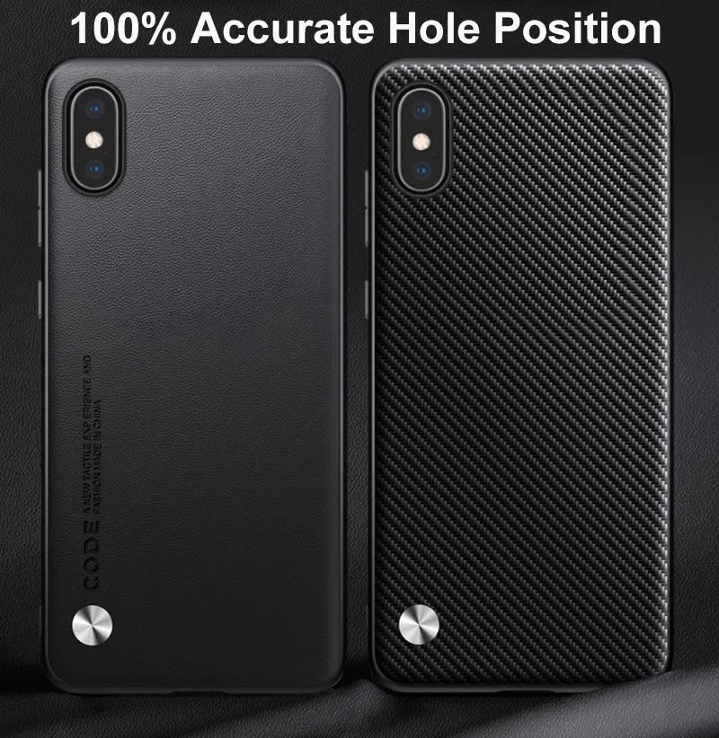 Premium PU Leather Shockproof Case for iPhone