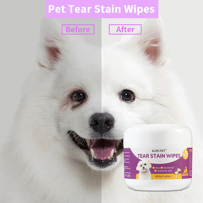 Gentle Pet Eye Wipes for Dogs & Cats