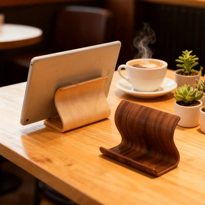 Wooden Desktop Phone & Tablet Stand