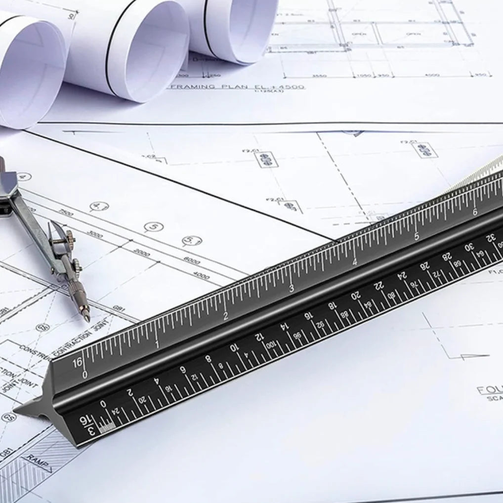 Aluminium Architect Scale Ruler