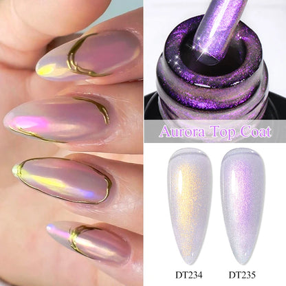 MEET ACROSS 7ml Aurora Gel Nail Top Coat