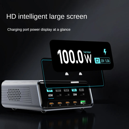 100W GaN 5-Port Smart Desktop Fast Charger