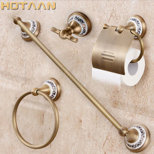Solid Brass Bathroom Accessories Set