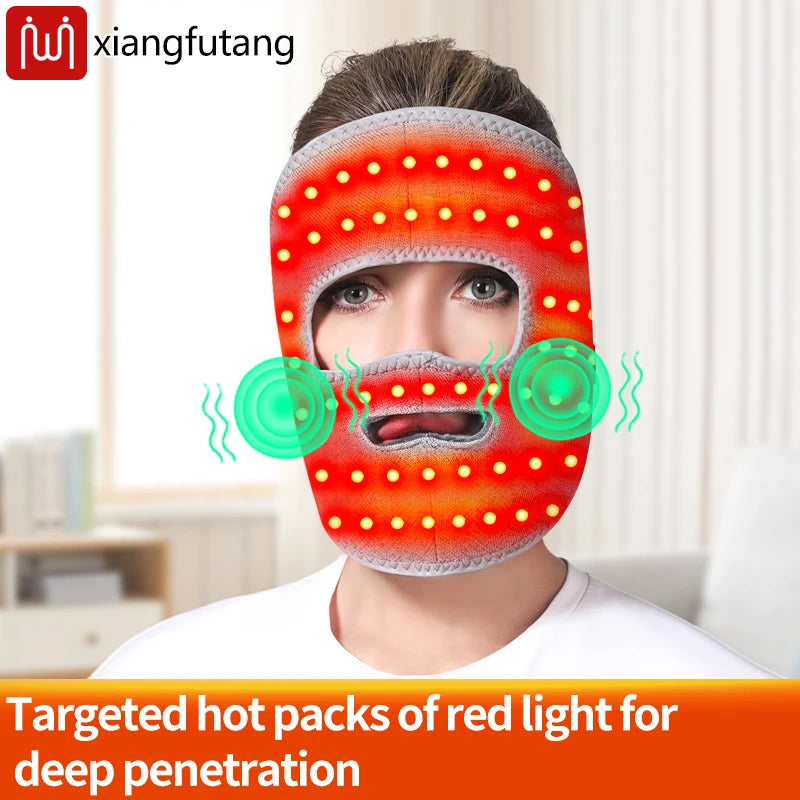 Electric Heated Facial Mask with Red Light Therapy