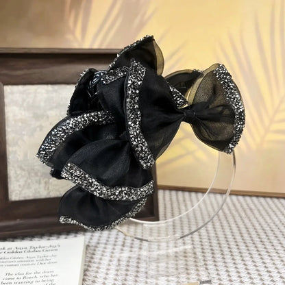 Bowknot Mesh Hair Claw Clip