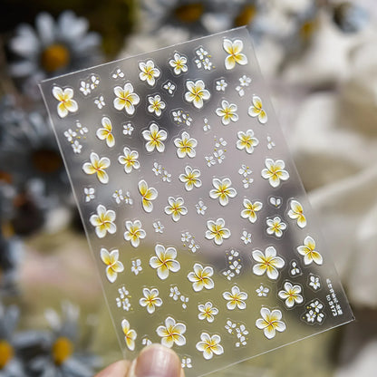 5D Cherry Blossom Nail Art Stickers