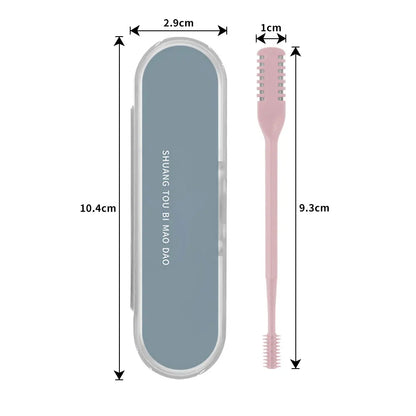 Portable Manual Nasal Nose Hair Trimmer Clipper With Storage Box